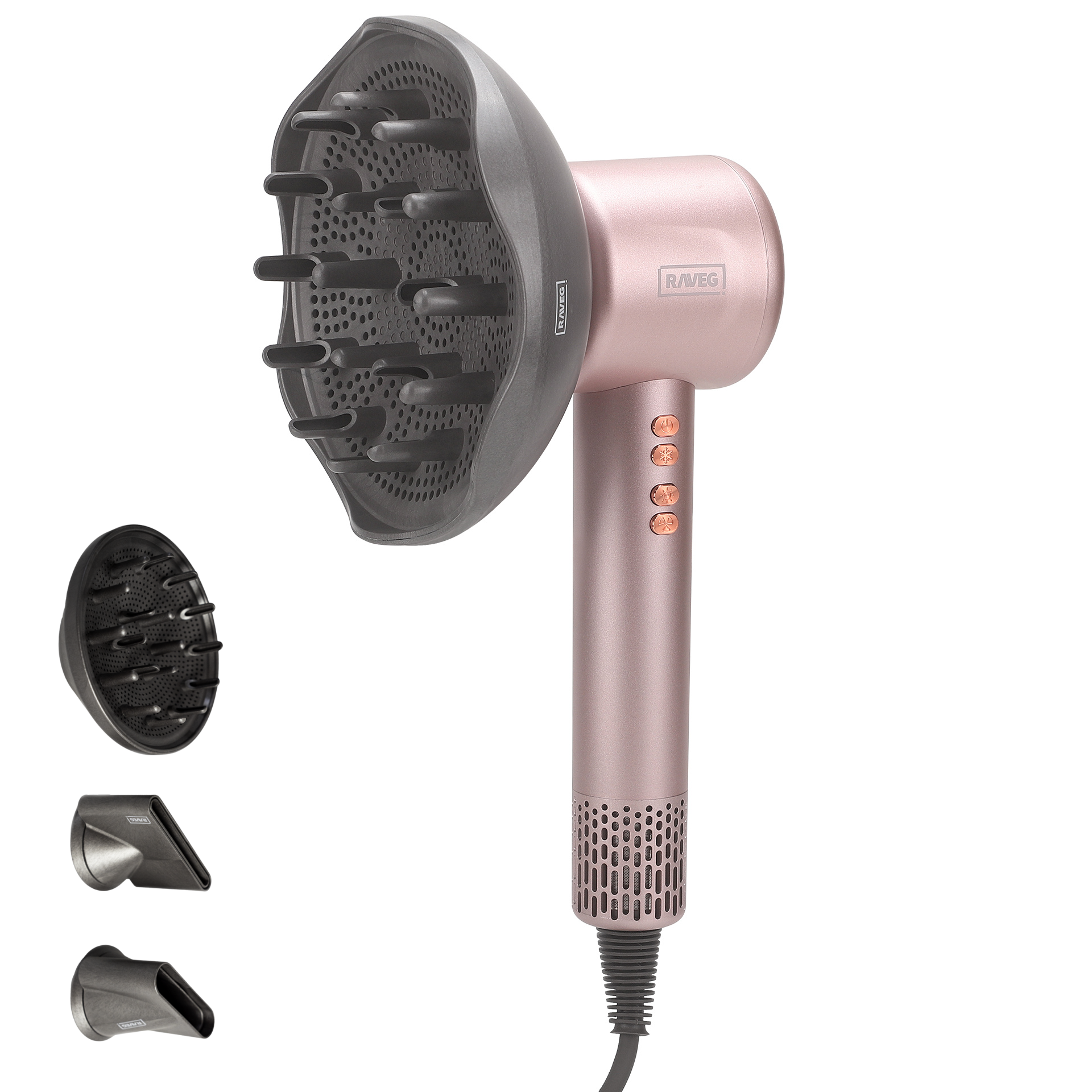 RAVEG Hyperpower ® Rose Gold - ASCIUGA I TUOI CAPELLI IN TEMPO RECORD