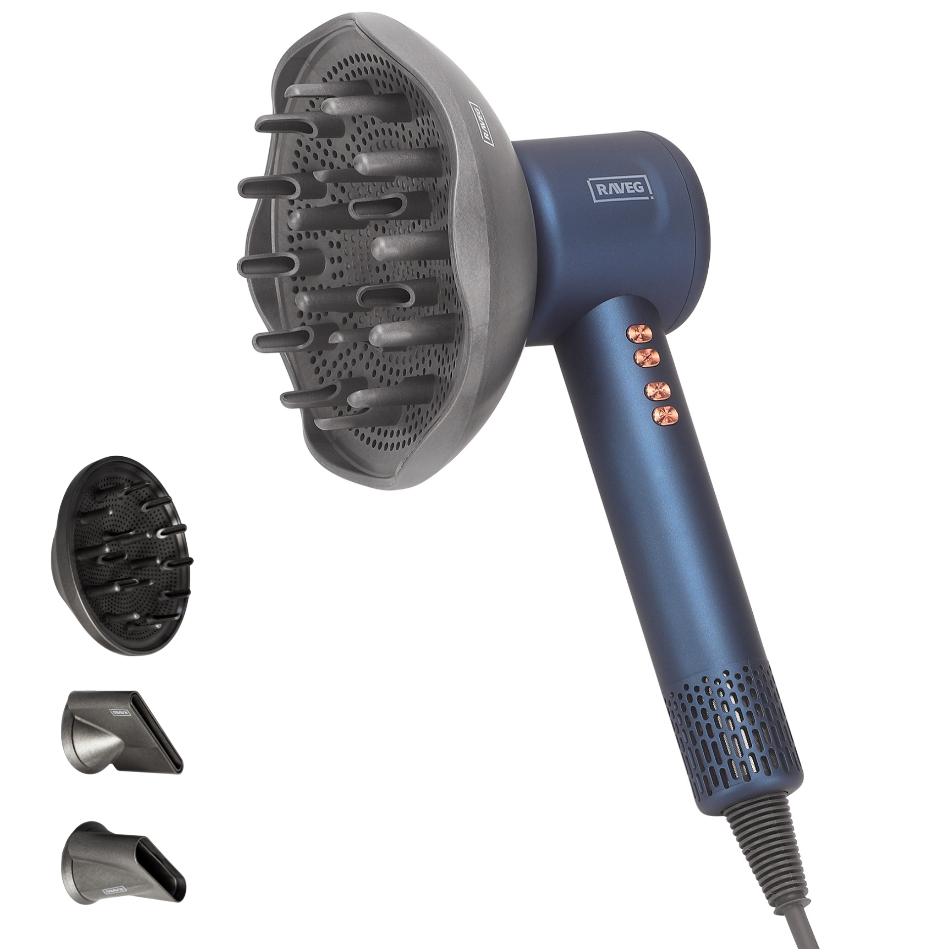 RAVEG Hyperpower ® Navy blue - Asciuga i tuoi capelli in tempo record